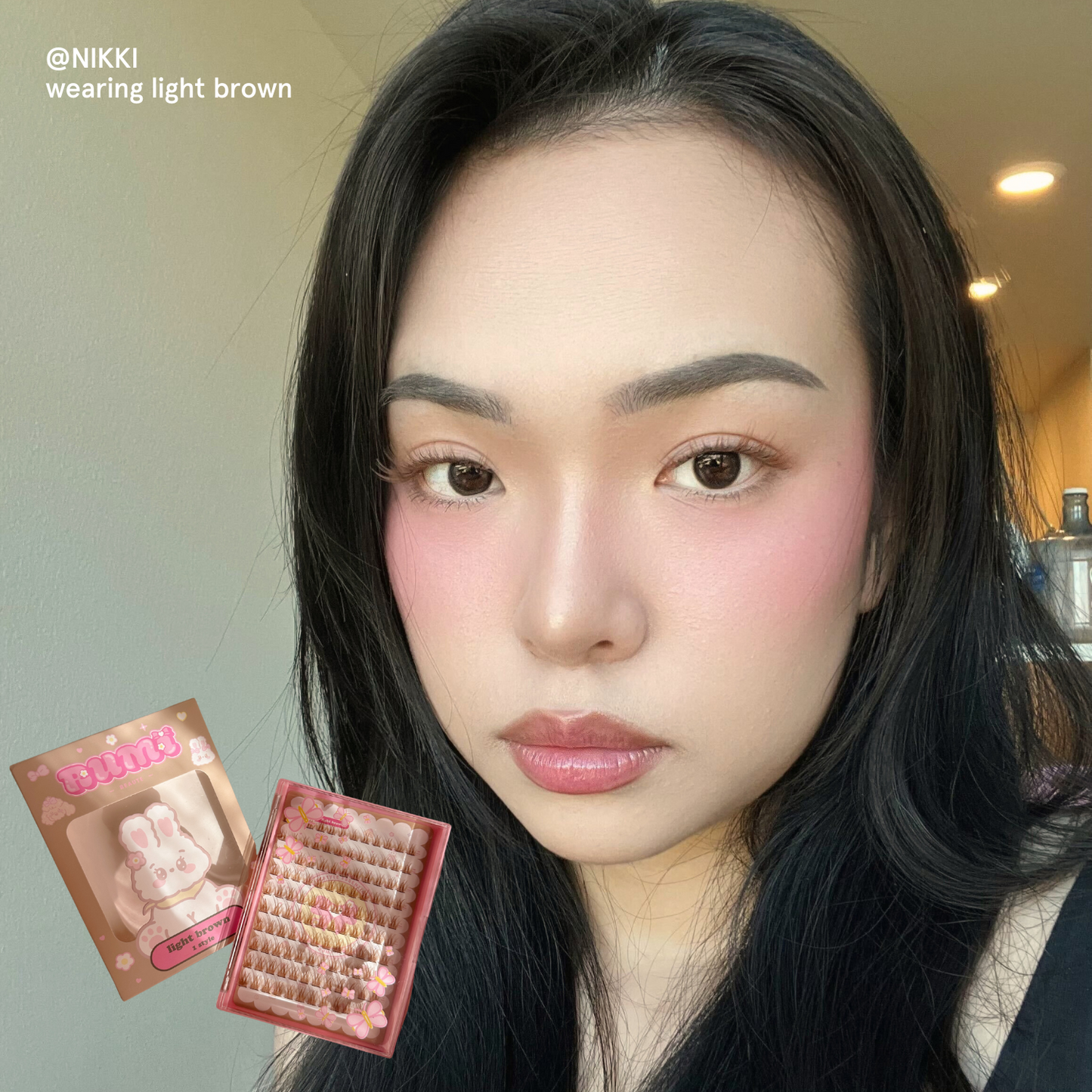 100pcs BROWN lash clusters