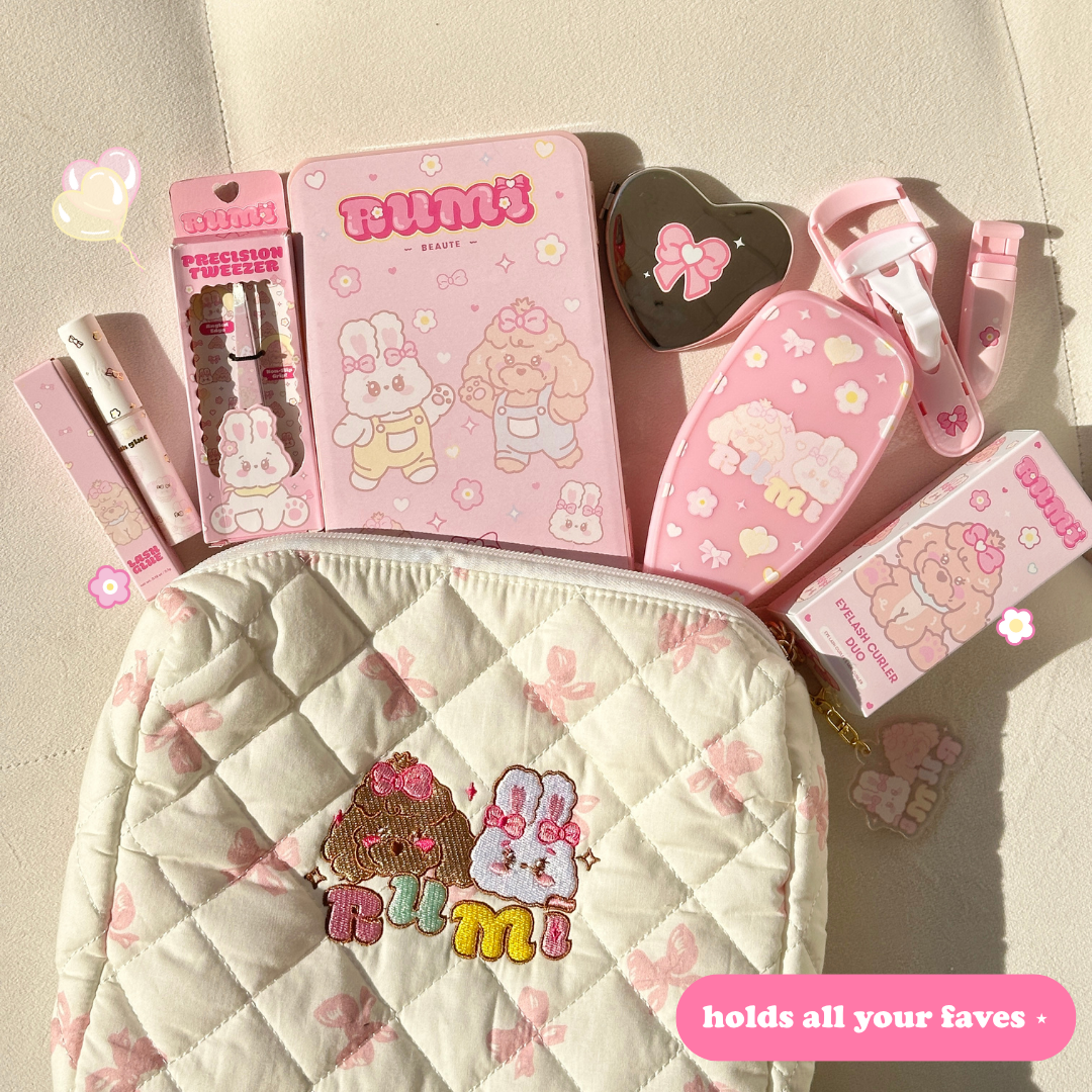rumi's puffy makeup bag