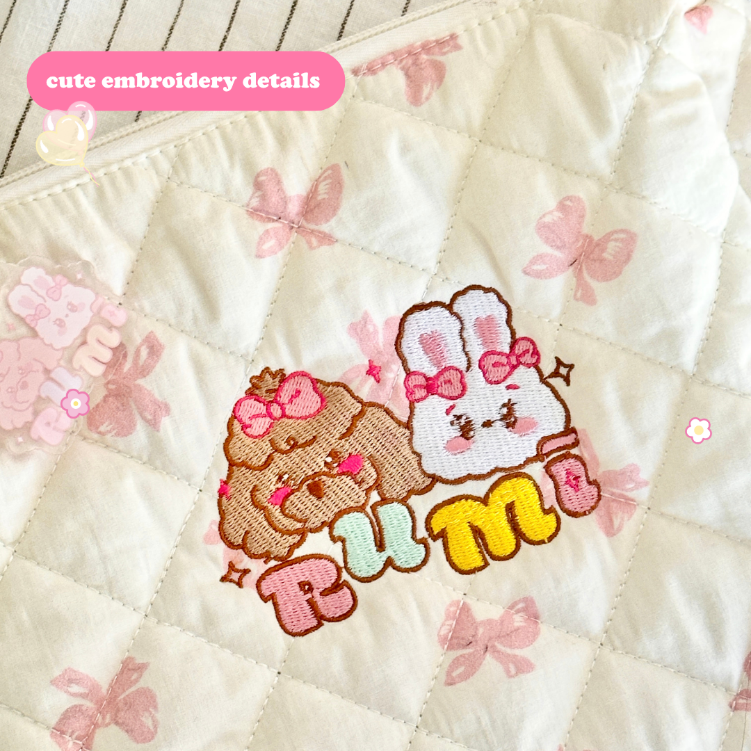 rumi's puffy makeup bag