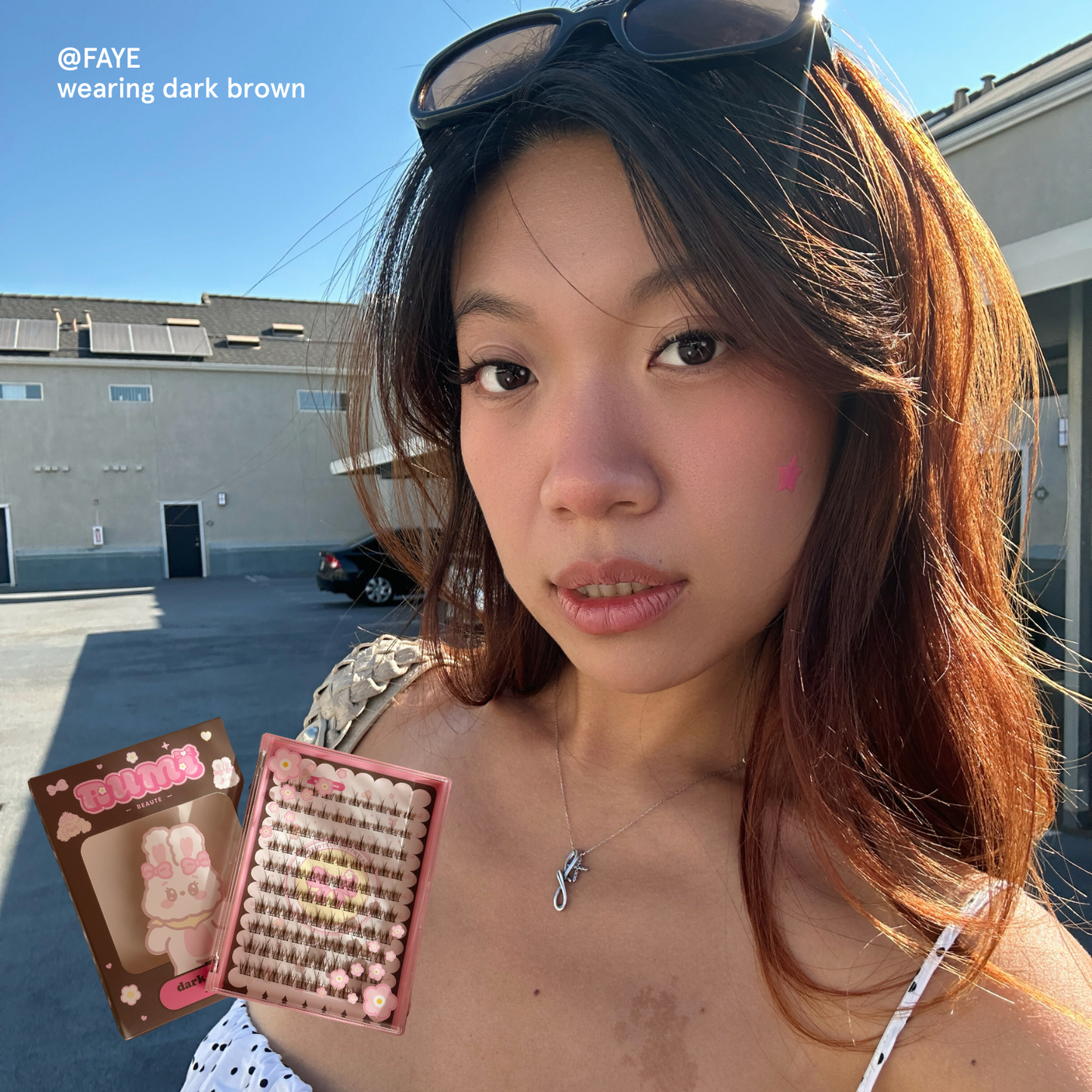 100pcs BROWN lash clusters