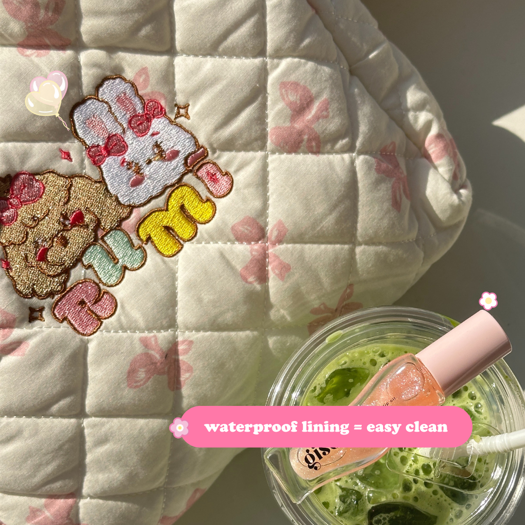 rumi's puffy makeup bag