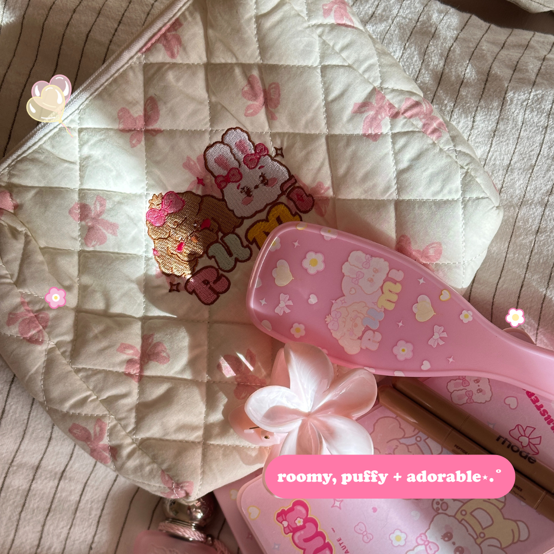 rumi's puffy makeup bag