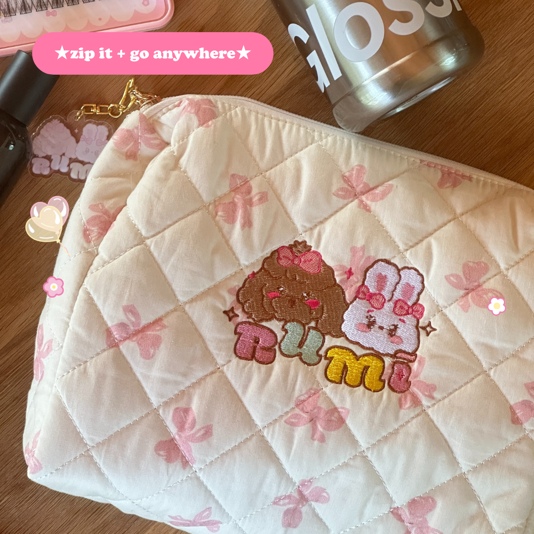 rumi's puffy makeup bag