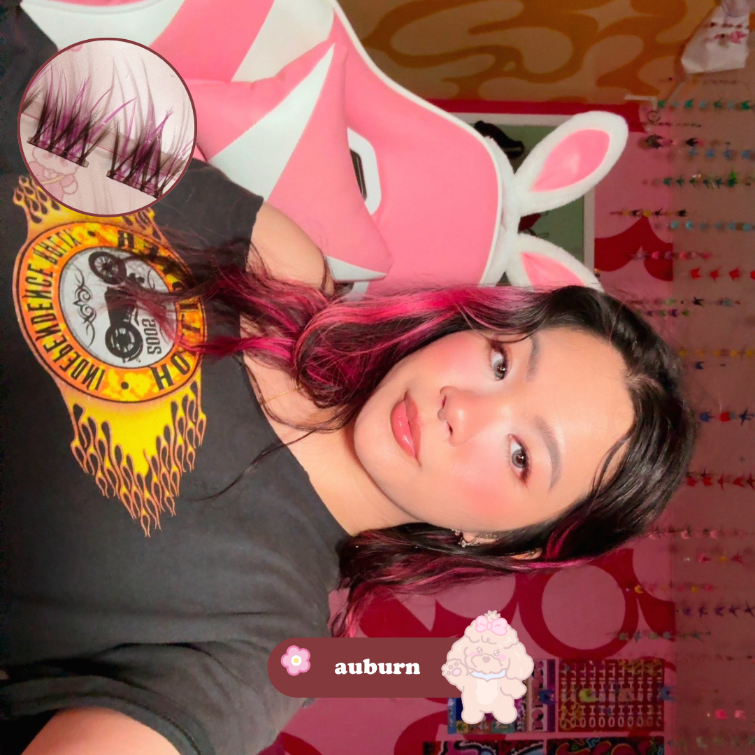 100pcs BROWN lash clusters