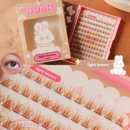 100pcs BROWN lash clusters