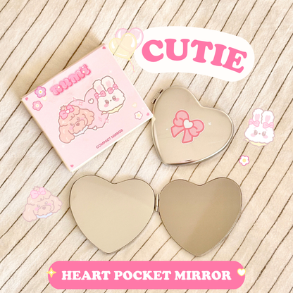 cutie heart pocket mirror