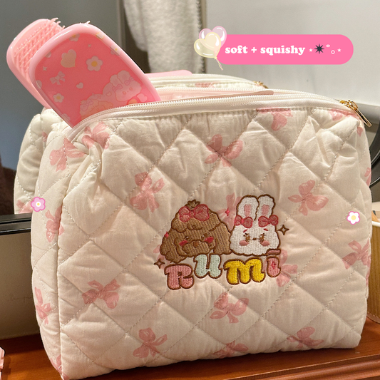 rumi's puffy makeup bag