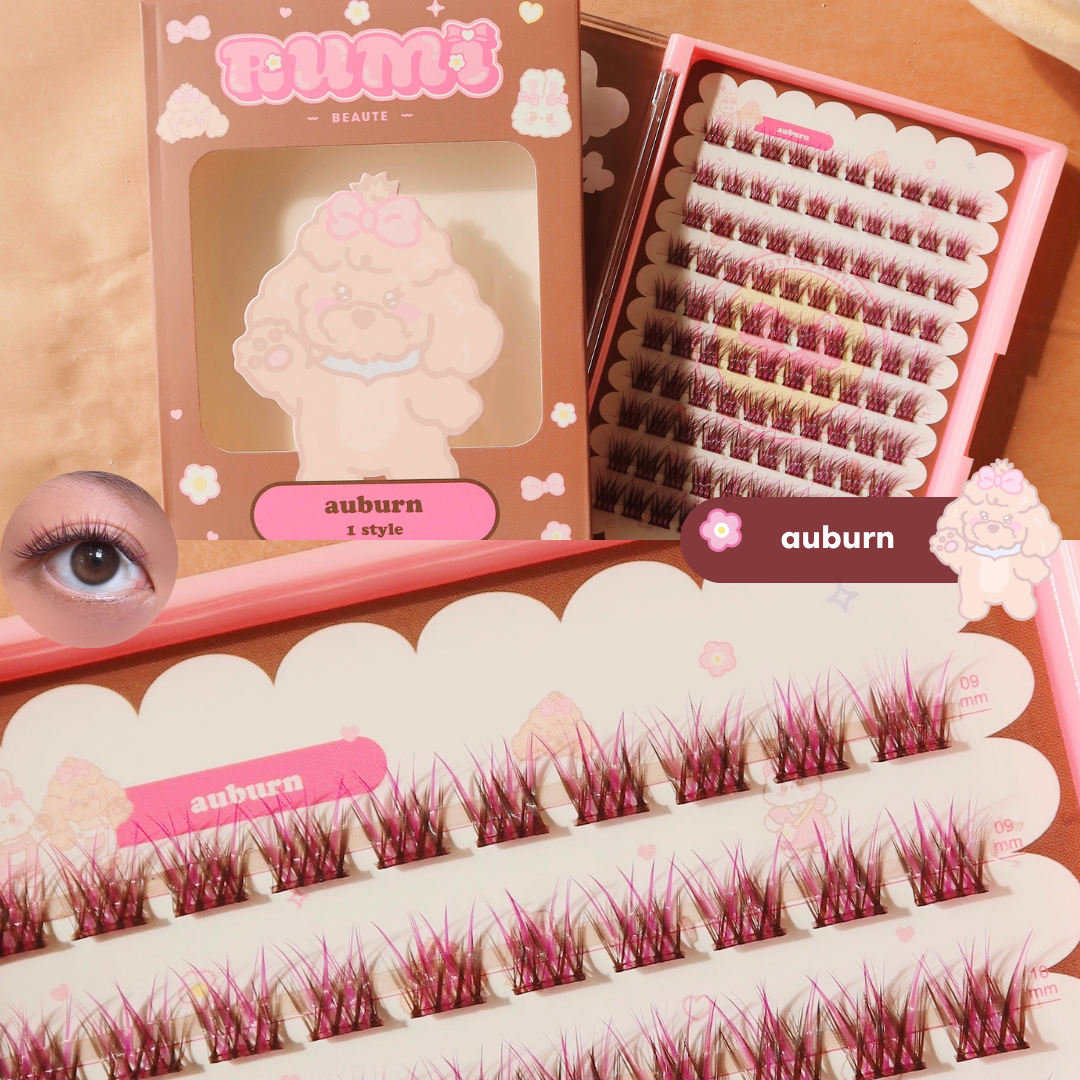 100pcs BROWN lash clusters