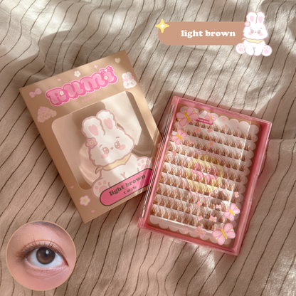 100pcs BROWN lash clusters