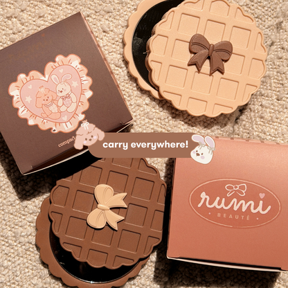waffle mini pocket mirror