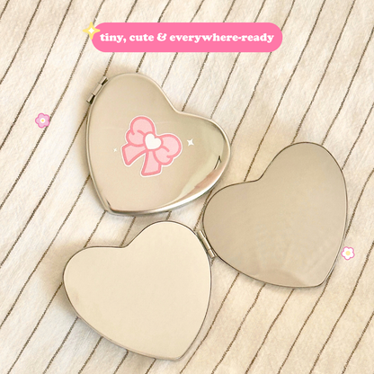 cutie heart pocket mirror