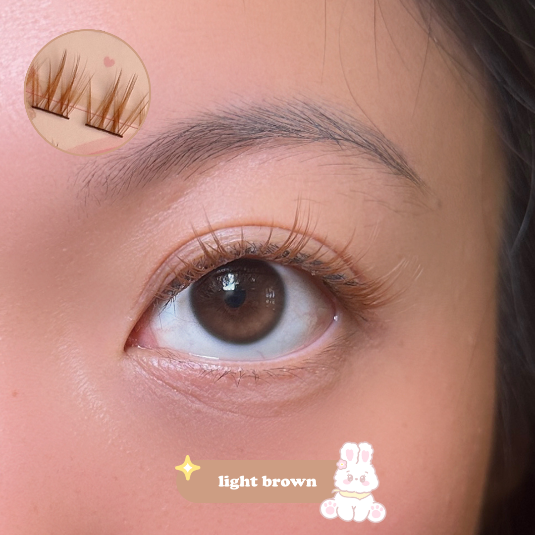 100pcs BROWN lash clusters
