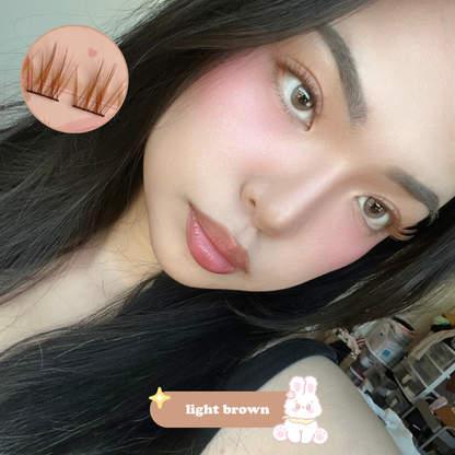 100pcs BROWN lash clusters