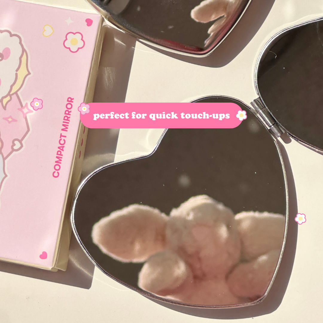 cutie heart pocket mirror