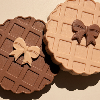 waffle mini pocket mirror